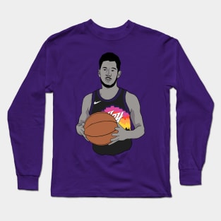 Devin Booker Phoenix Basketball Minimalist Long Sleeve T-Shirt